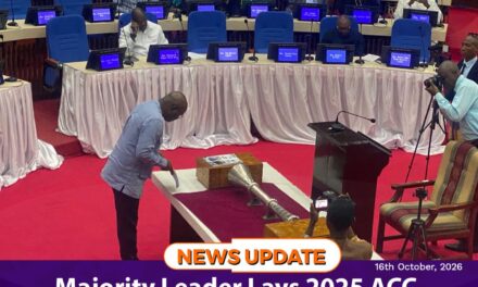 Majority Leader Lays 2025 ACC Annual Report Before Parliament