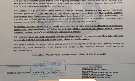 SLRSA Warns Public About Fraudulent Vehicle Licences After Cyber Intrusion