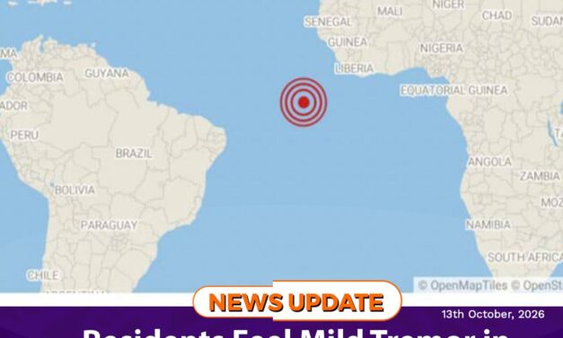 Residents Feel Mild Tremor in Freetown After Powerful Atlantic Ocean Earthquake