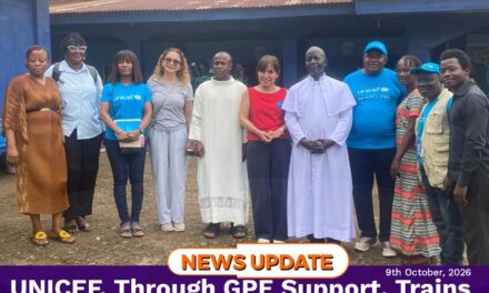 UNICEF, Through GPE Support, Trains Teachers and Provides Learning Materials to Children at Marian Pre-School in Kenema