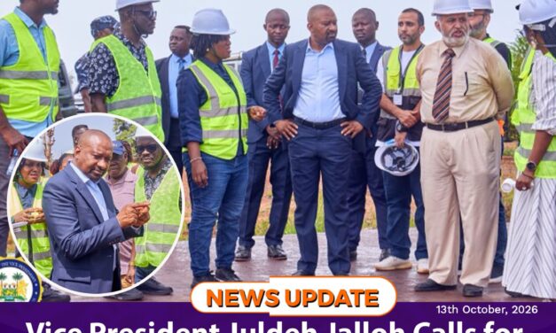 Vice President Juldeh Jalloh Calls for Timely Completion of Milton Margai University Rehabilitation Project