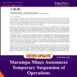 Marampa Mines Announces Temporary Suspension of Operations